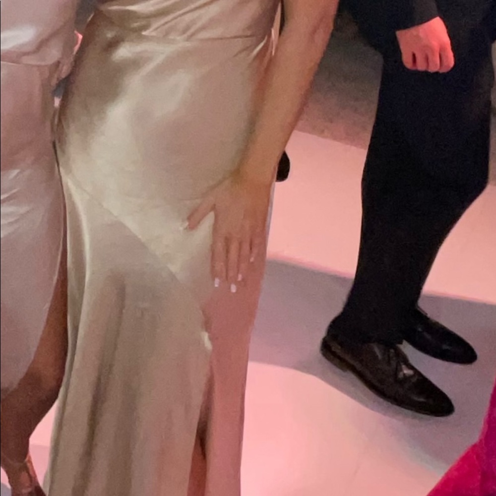 Fame and Partners Gold Wedding Dress - Picture 3 of 4